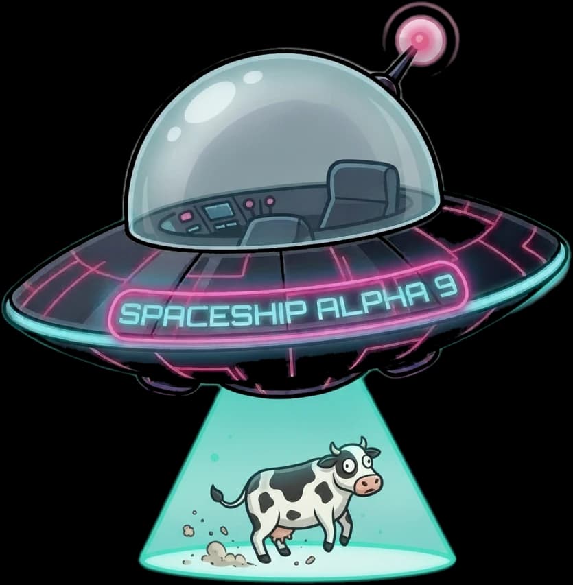 Spaceship Alpha 9 — AI-native indie software studio spaceship