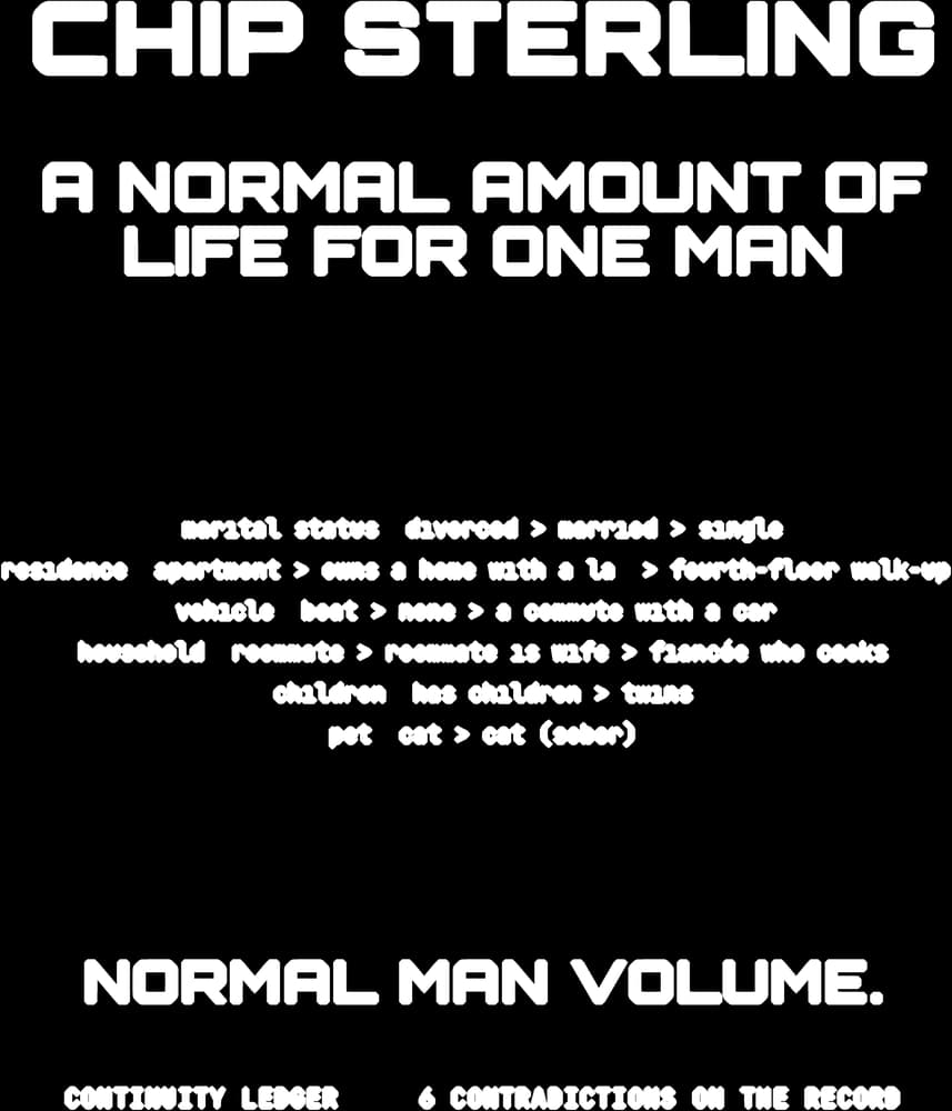 A Whole Man — Sticker — Bone on black