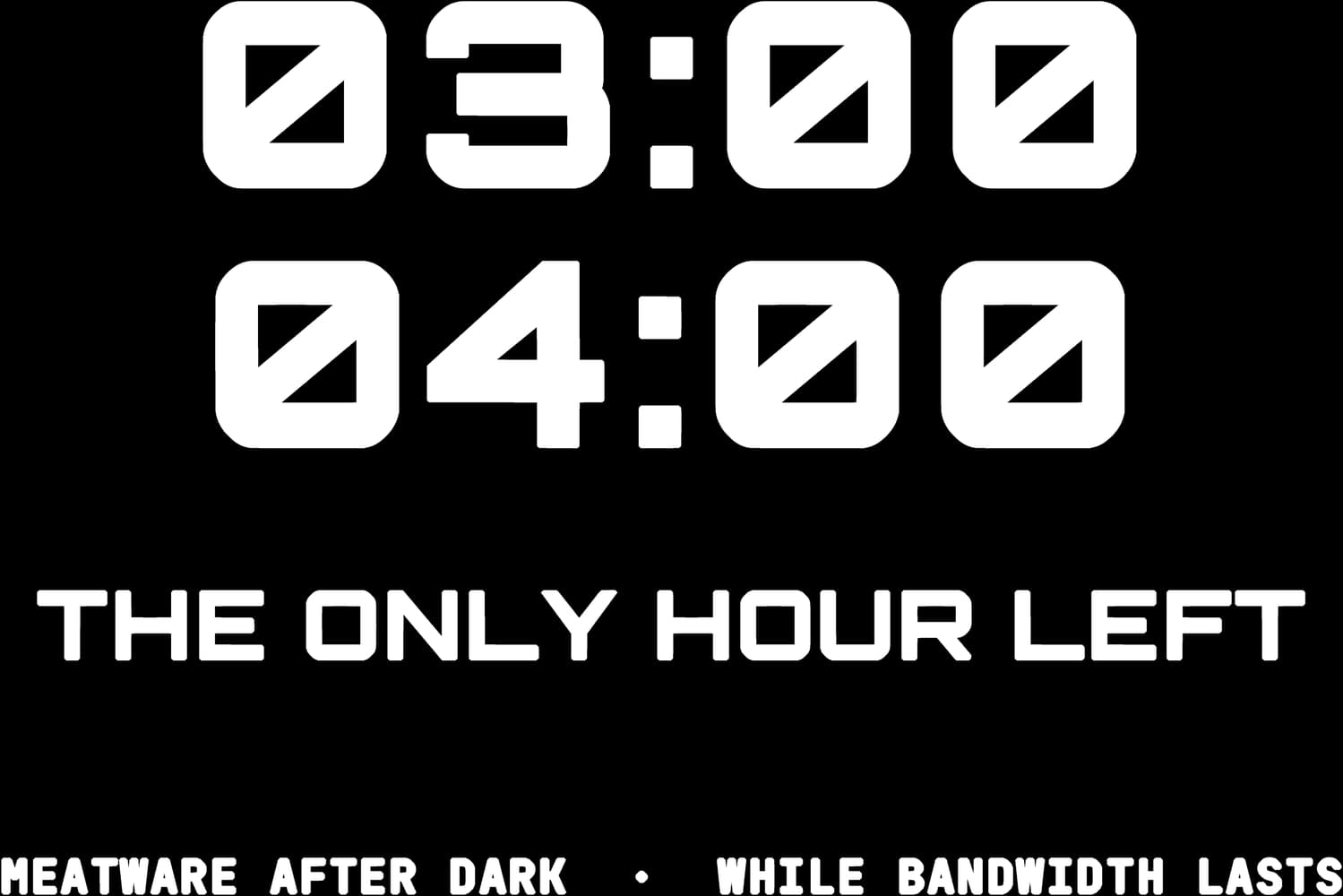 Spare Bandwidth — Sticker — Bone on black