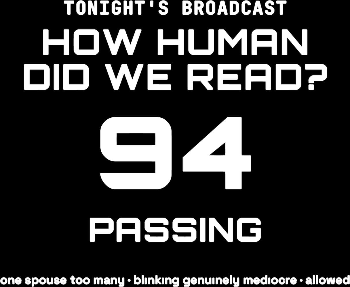 Passing Grade — Sticker — Bone on black