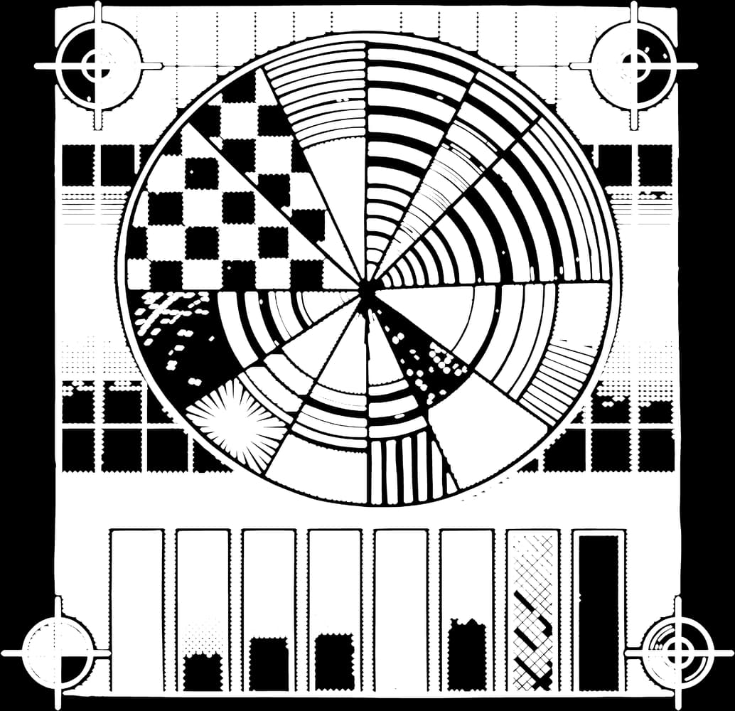 Please Stand By — Sticker — Bone on black