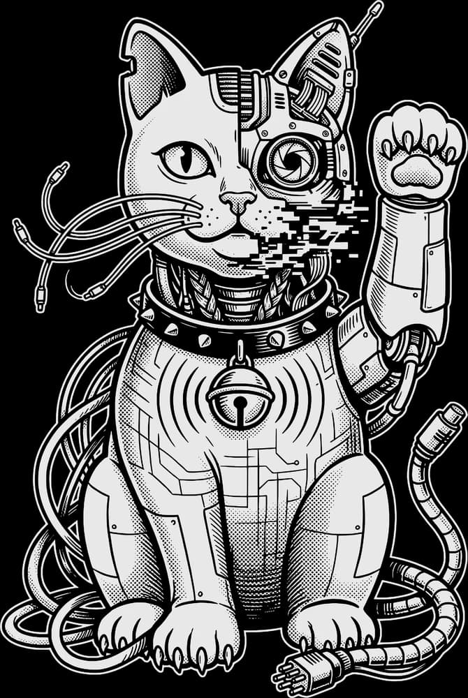 Cyberpunk Neko Tee