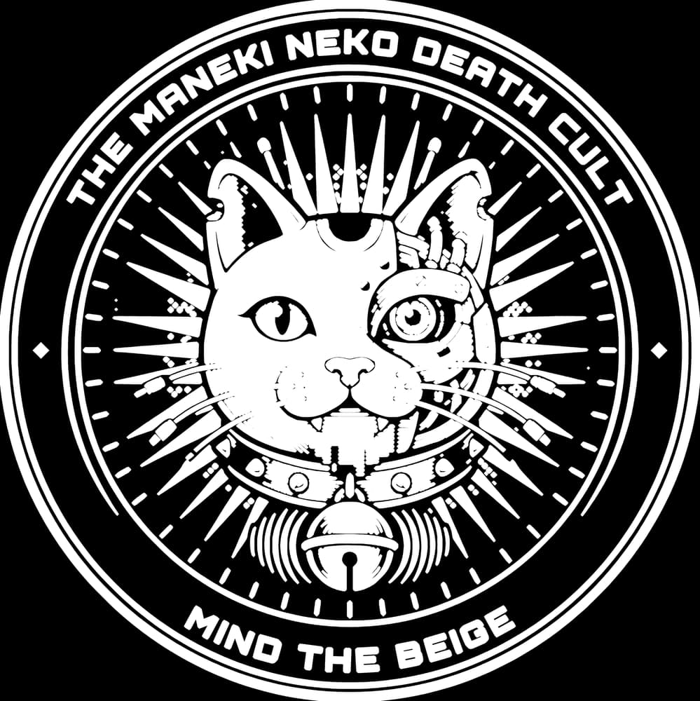 Death Cult Seal — Bone on black