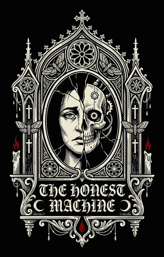 Reliquary Mirror — Tee — Full colour on black